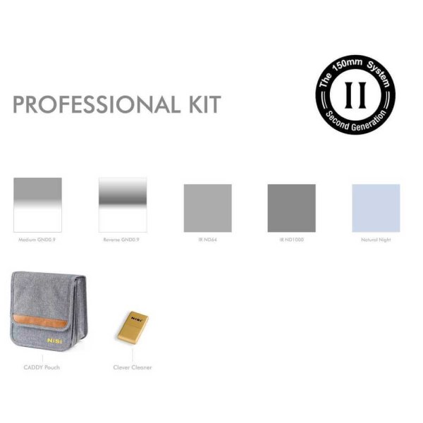 NiSi® Professional Kit | 150 mm System fünf 150 mm Filter + Tasche + Reiniger