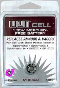 WeinCell Batterie MRB PX-400 (Ersatz für PX 400) 1,35 V