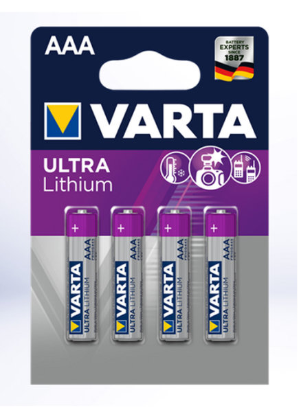 Varta Professional Lithium Batterie - Migon (AAA) 4er Blister