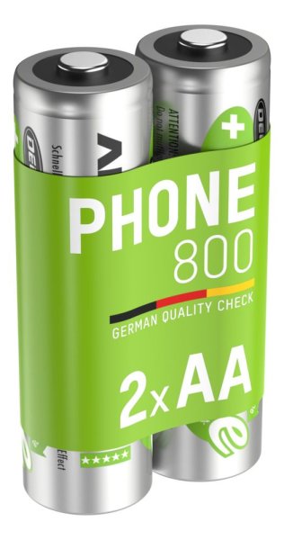 Ansmann battery maxE Phone Mignon (AA/HR6) 1.2V / 800 mAh blister of 2 for DECT
