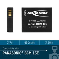 Ansmann Li-Ion Akku A-Pan DMW-BCM13E - für Panasonic...