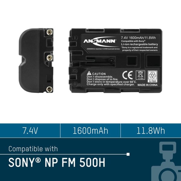 Ansmann Li-Ion battery type NP FM500H