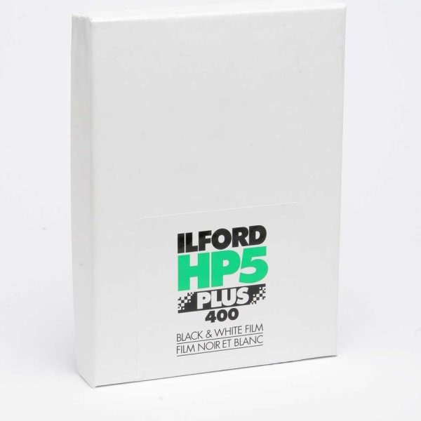 Ilford S/W Film HP 5 Plus, Planfilm 10,2x12,7cm (4x5"), 25 Blatt