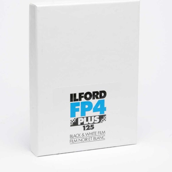 Ilford S/W Film FP 4 Plus, Planfilm 10,2x12,7cm (4x5"), 25 Blatt
