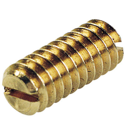 Grub screw 6.35 mm (1/4") (brass) - length 15 mm