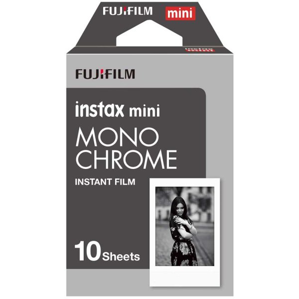 Fujifilm Instax Mini Monochrome SW-Sofortbildfilm mit 10 Aufnahmen
