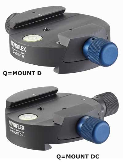 Novoflex | Schnellkupplung (rund) mit beidseitiger Q Klemmung #Q=MOUNT D