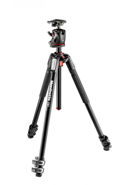 Manfrotto | MK190 XPRO3 Alu Stativ mit 3 Segmenten und XPRO Kugelkopf | MK190XPRO3-BHQ2