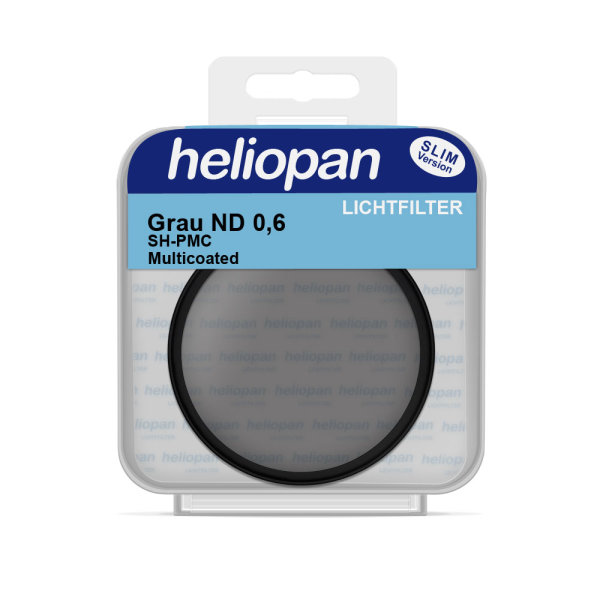 Heliopan Graufilter 2560 | mittel ND 0,6 | SH-PMC vergütet | +2 Blende=4x
