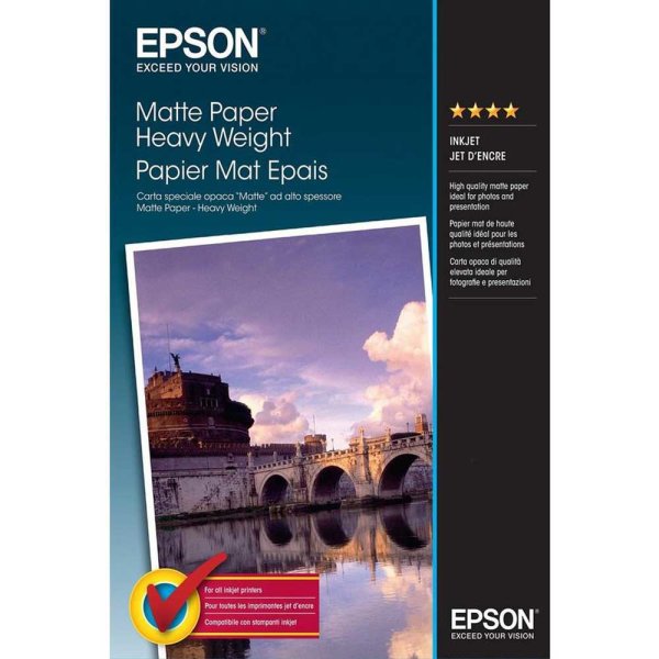 Epson Matte Paper Heavy Weight DIN A 4 50 sheet 167 g/qm