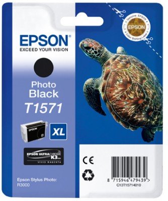 Epson Tintenpatrone T1571 25,9 ml - photo black (StylusPhoto R3000)
