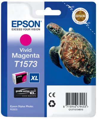 Epson Tintenpatrone T1573 25,9 ml - vivid magenta (StylusPhoto R3000)