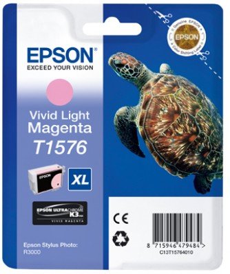 Epson Tintenpatrone T1576 25,9 ml - vivid light magenta (StylusPhoto R3000)
