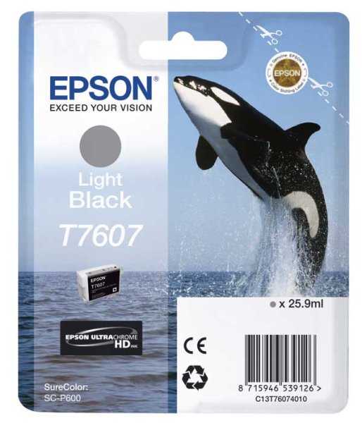 Epson Tintenpatrone T7607 25,9 ml - light black UltraChrome HD