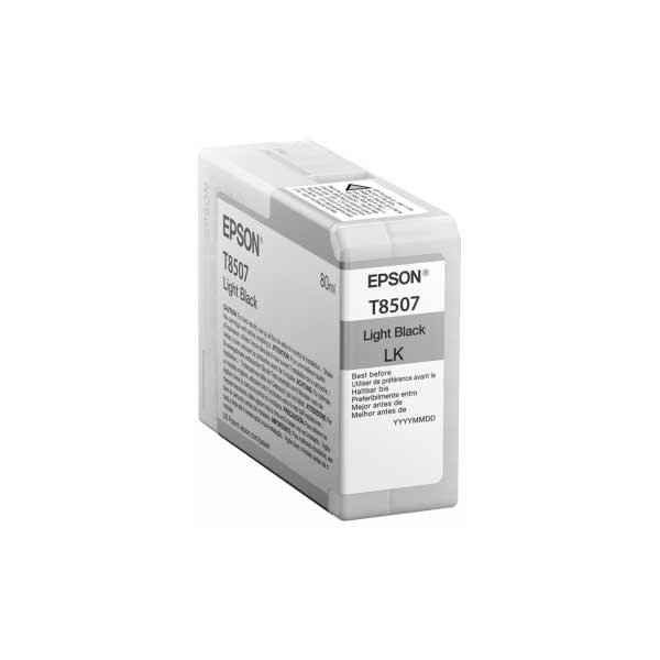 Epson Tintenpatrone T8507 (80 ml) - Light Black für SureColor SC-P800