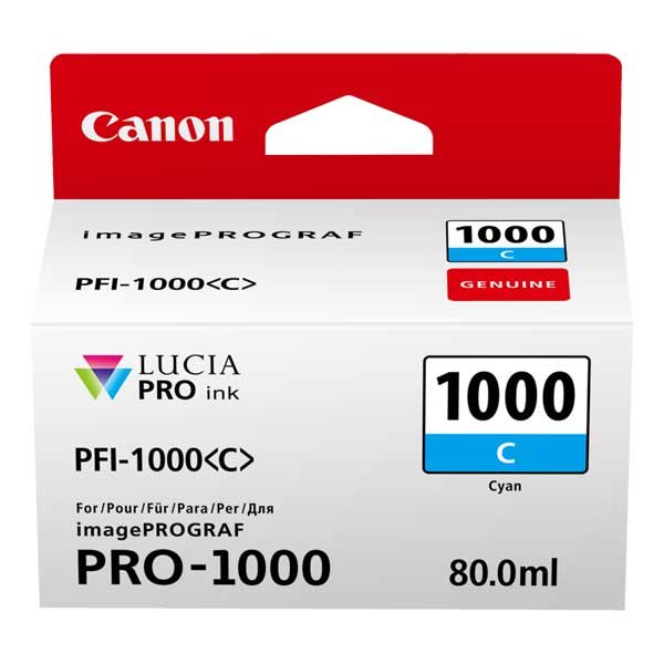 Canon Tinte PFI-1000 C - cyan 80 ml