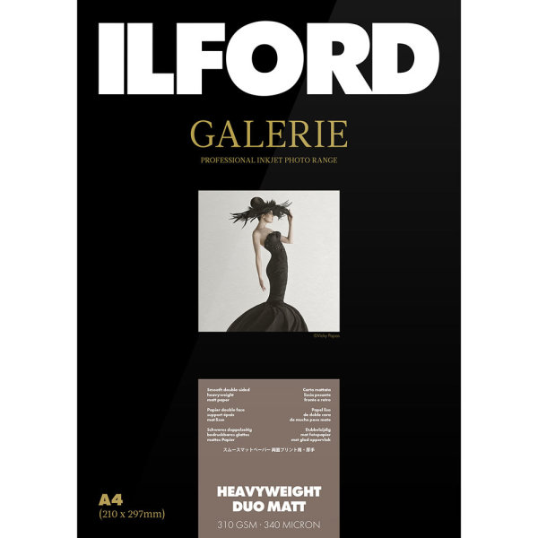 Ilford GALERIE Heavyweight Duo Matt 310gsm | A4 - 210mm x 297mm | 50 sheet