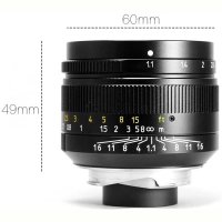 7Artisans 50 mm f/1,1 Objektiv für Leica M Bajonett