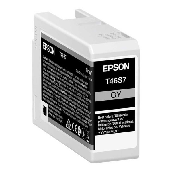Epson Tintenpatrone T46S7 | grau 25 ml Tinte für Epson SC-P700