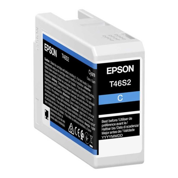 Epson Tintenpatrone T46S2 | cyan 25 ml Tinte für Epson SC-P700