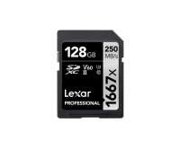 Lexar Professional 1667x | SDXC | 128 GB UHS-II V60...