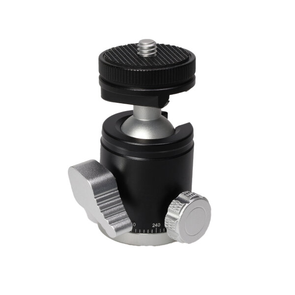 Mini ball head with flash base