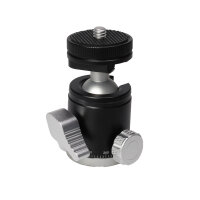 Mini ball head with flash base