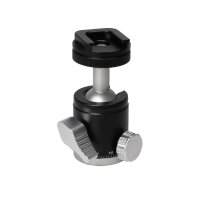 Mini ball head with flash base