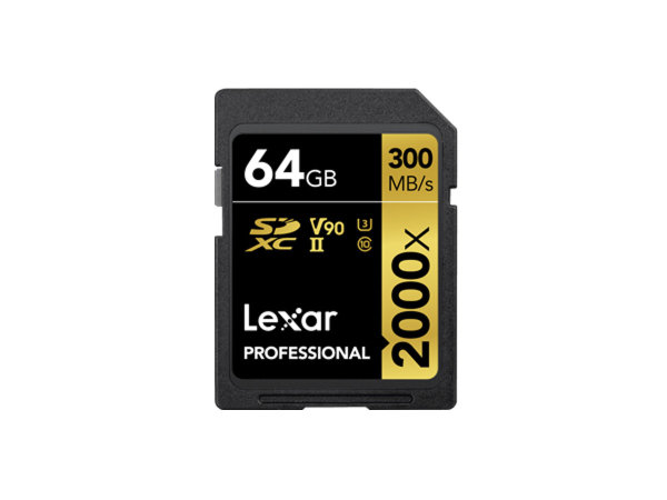 Lexar Professional 2000x | SDXC | 64 GB UHS-II V90 (L:300MB/s | S:260 MB/s)