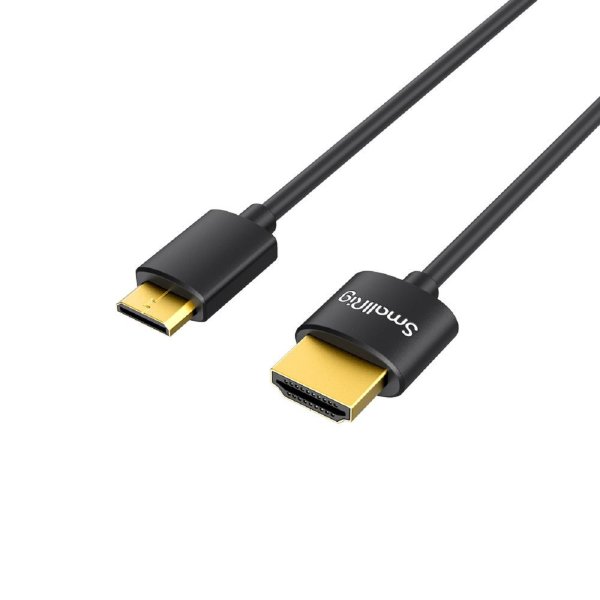 SmallRig 3041 Ultra Slim 4K HDMI 2.0 Kabel 55 cm (Typ C zu Typ A)