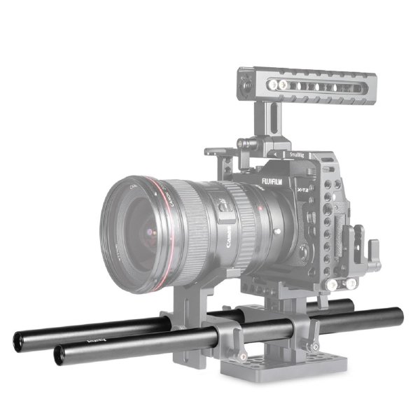 SmallRig | 1053 Rod (2er Pack) 15 mm Aluminiumrohre M12-Gewinde, 30cm Länge