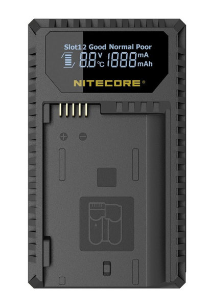 Nitecore UNK-1 Dual-Ladegerät für Nikon EN-EL14/14A und EN-EL15