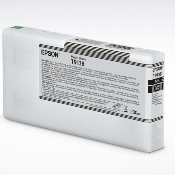 Epson Tintenpatrone T9138 (200ml) Ultrachrome HDX matte black für SC-P5000