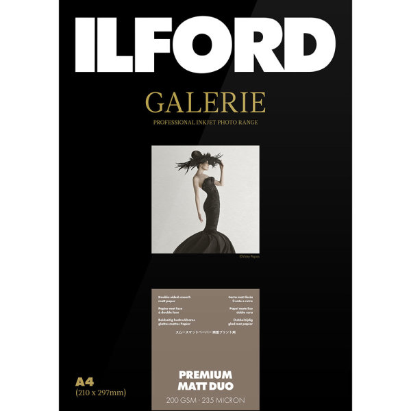 Ilford GALERIE Premium Matt Duo 200 | IGPMD | A2 - 420mm x 594mm, 50 Blatt