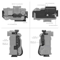 SmallRig 3933 Multifunktionshalterung | Fujifilm X-H25 m. FT-XH/VG-XH Batteriegriff