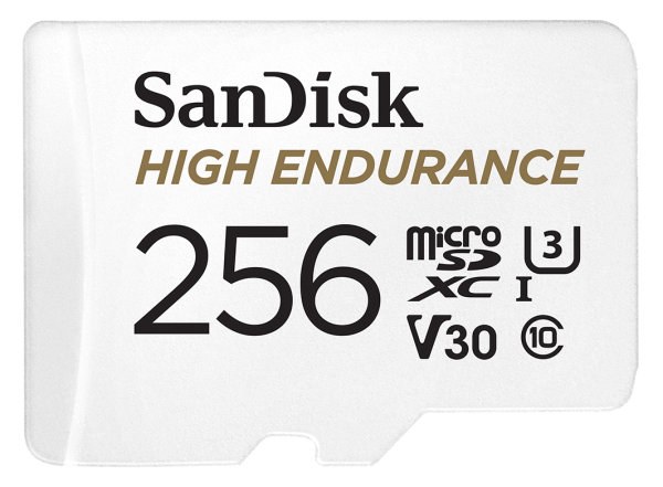 SanDisk, microSDHC High Endurance CI10 256 GByte | U3, V30 mit SD Adapter #1 #1