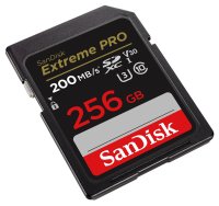 SanDisk 256 GB SDXC ExtremePro 200MB/s V30 UHS-I U3