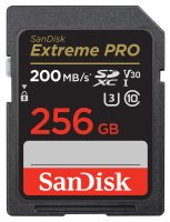 SanDisk 256 GB SDXC ExtremePro 200MB/s V30 UHS-I U3