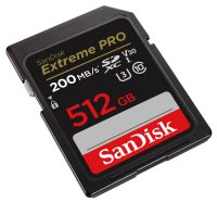 SanDisk 512 GB SDXC ExtremePro 200MB/s V30 UHS-I U3