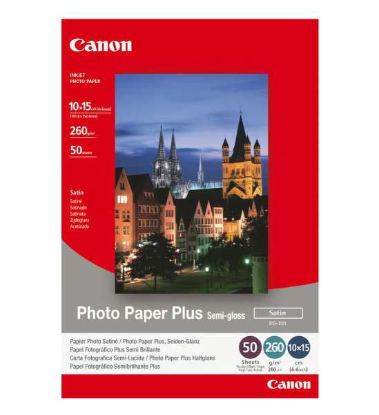 CANON Fotopapier SG-201 10x15 50Bl. 10x15cm,50Blatt,260g/m²