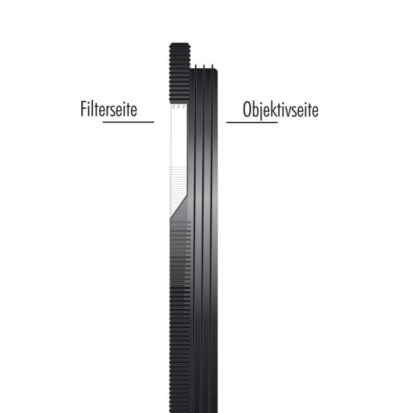 Heliopan | Reduzierring (Messing) Filter 58 mm / Optik 60 mm