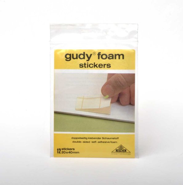 Gudy Foam Stickers 2X4 cm, 12 Stück - Klebepunkte