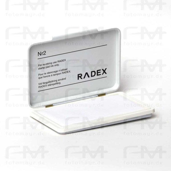 RADEX Stempelkissen Nr. 2, ungetränkt Grösse: 70x110 mm , Gehäusefarbe: weiss