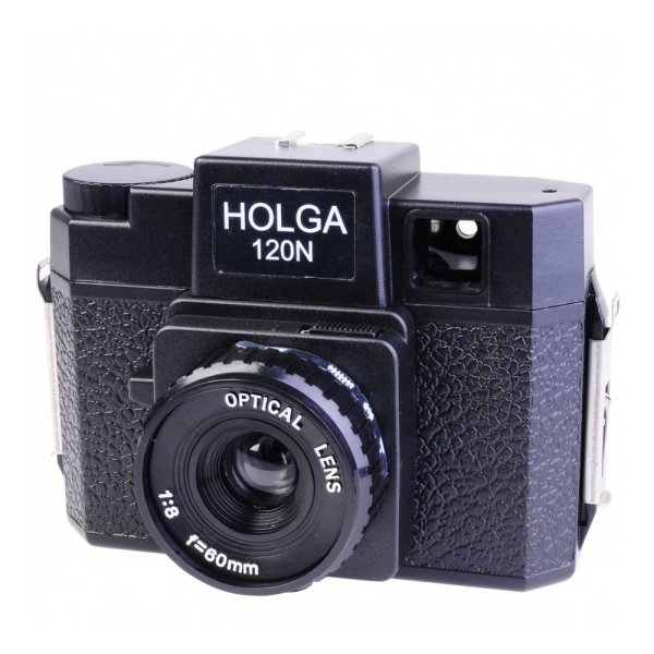 Holga 120 N Retro Kamera, Format 6x6 schwarz, Glaslinse