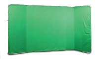 HELIOS Greenscreen Hintergrund 2,4x4m mit Gestell