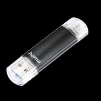 Hama FlashPen Laeta Twin USB 3.0 64 GB 40MB/s schwarz...
