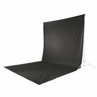 Hama Hintergrund, Stoff schwarz 2,95x6 m für Fotostudio