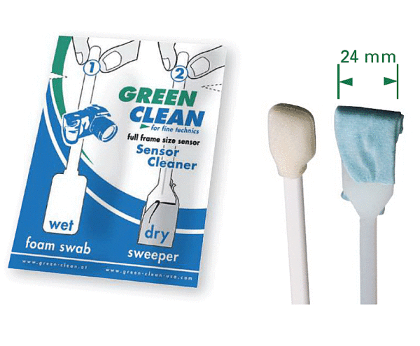 Green Clean WET Foam & DRY Sweeper Reinigungsstäbchen 24mm 4er Pack