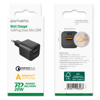 4smarts | Netzladegerät VoltPlug Duos Mini PD schwarz 20W