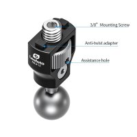 Leofoto | Gelenkarm AM-8-12 Gelenk mit 3/8" Gewinde und Verdrehsicherung